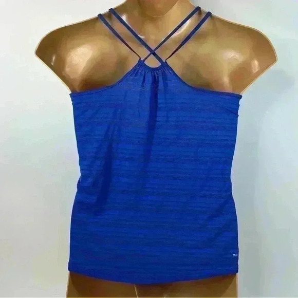 Nike Dri Fit Racerback Tank Top Blue Lightweight Women’s - Picture 2 of 4